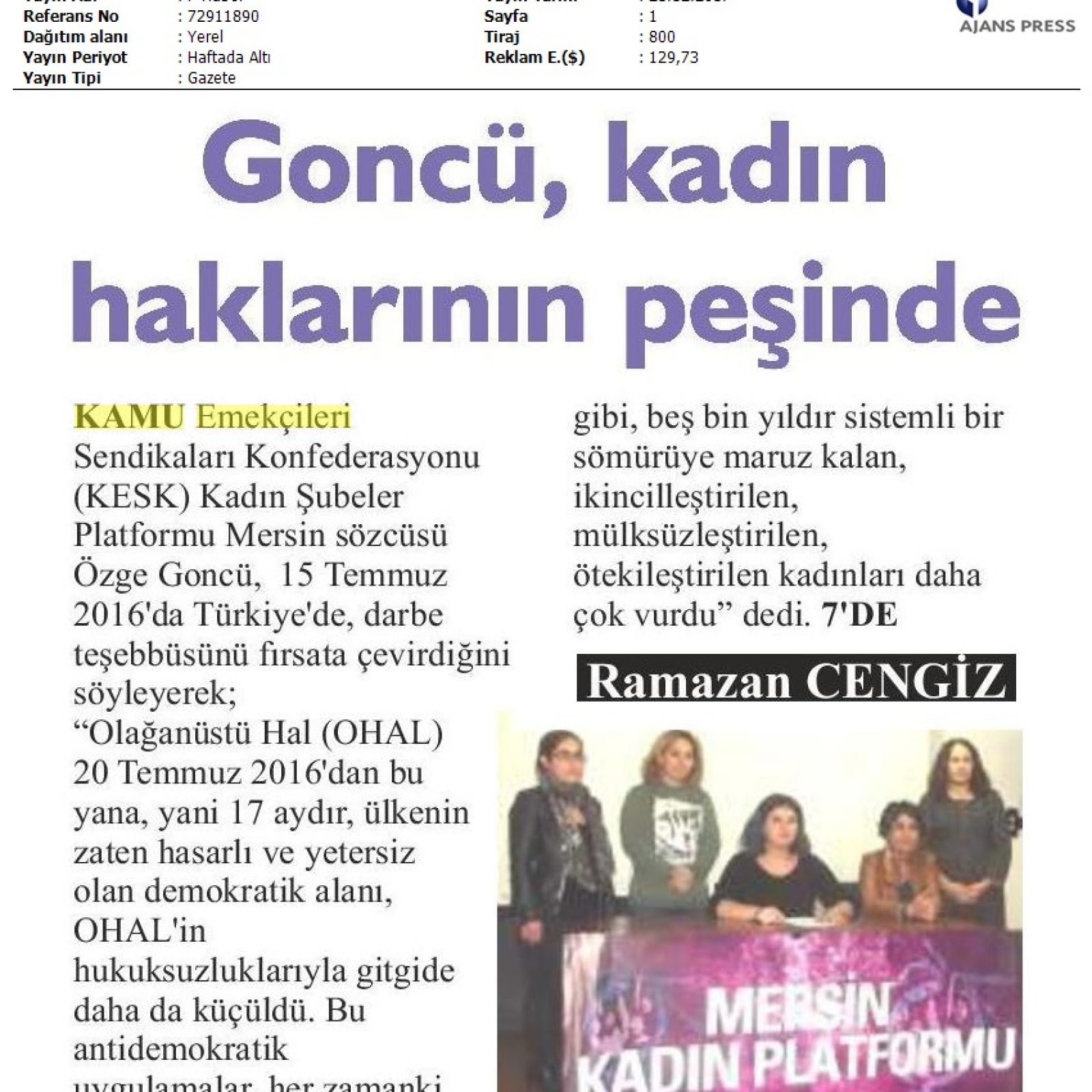 2017_12_21_P Haber_GîncÅ, Kadin Haklarinin Pesinde_72911890_(1)