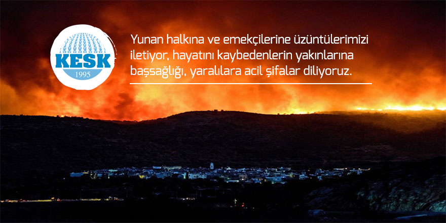 Yunan Halkının Yanındayız!