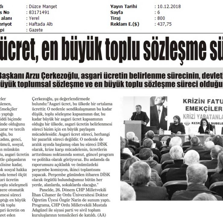2018_12_10_DÅzce Manset_ SÅlepe SÅrecilir Disk Genel Baskani Arzu Äerkezoglu, Asgari_83171491_(1)
