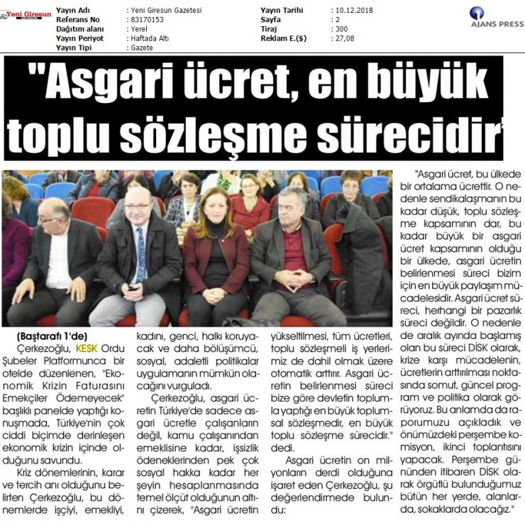 Samsun Bölge Mitingi ve KESK Haberleri