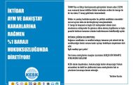 İktidar AYM Ve Danıştay Kararlarına Rağmen %1 Barajı Hukuksuzluğunda Diretiyor!