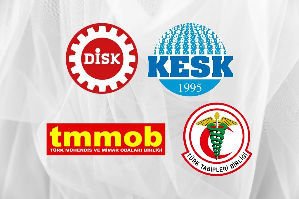 DİSK, KESK, TMMOB ve TTB 1 Eylül Dünya Barış Günü dolayısıyla ortak bir basın açıklaması yaptı.