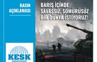 Sömürüsüz Bir Dünya ve Barış İçinde Bir Arada Yaşam İçin Daha Fazla Dayanışma!