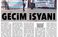 Gazete haberlerinde TÜİK eylemleri