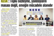 TİS taleplerimiz Gazetelerde: Kamu emekçilerinin sesiyiz!